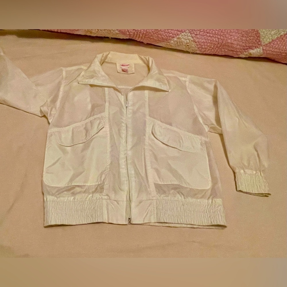 Vintage 80s Haband Jacket-Nylon Lightweight Zip Up Windbreaker, Medium